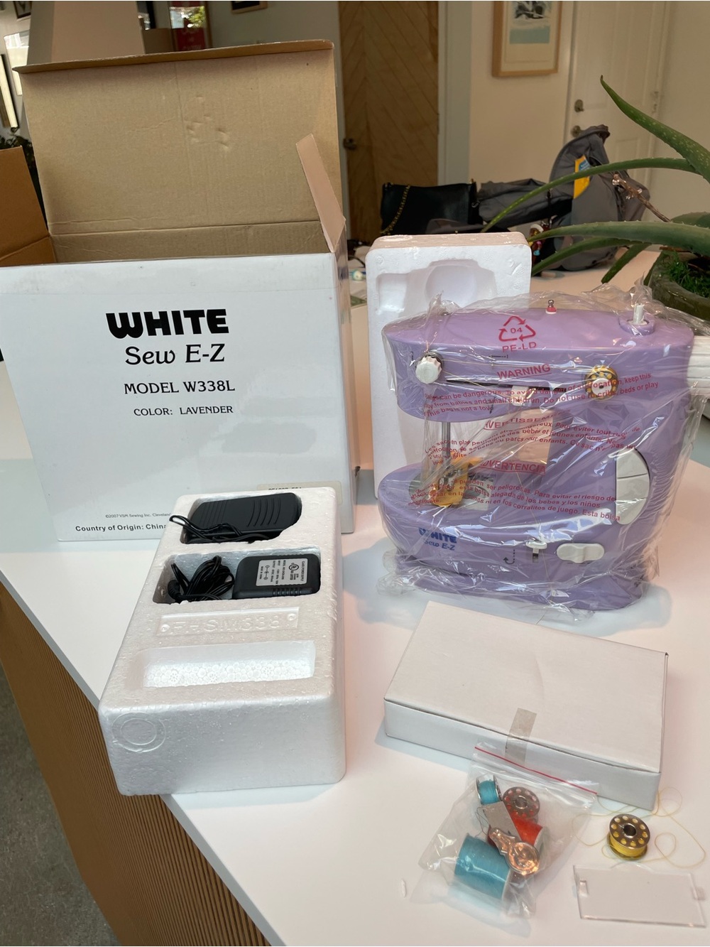 *NEW* Sew E-Z | Mini Sewing Machine Model W338L | Lavender